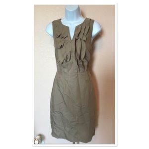 Antonio Melani Light Brown Ruffle Work Dress 2